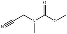 Carbamic acid, (cyanomethyl)methyl-, methyl ester (9CI) Struktur
