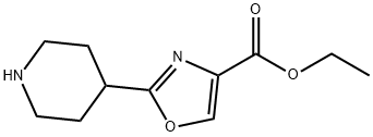 2-哌啶-4-基-噁唑-4-羧酸乙酯, 672310-05-3, 結(jié)構(gòu)式