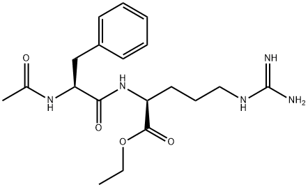 N-acetylphenylalanylarginine ethyl ester Structure