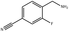 Benzonitrile, 4-(aminomethyl)-3-fluoro- (9CI), 701264-00-8, 結(jié)構(gòu)式