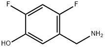 5-(氨甲基)-2,4-二氟苯酚 結(jié)構(gòu)式