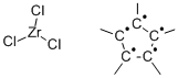 ペンタメチルシクロペンタジエニルジルコニウムトリクロリド 化學(xué)構(gòu)造式