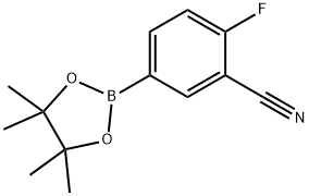 5-氰基-2-氟苯硼酸頻哪醇酯, 775351-57-0, 結構式