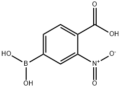 3-硝基-4-羧基苯硼酸, 80500-28-3, 結(jié)構(gòu)式