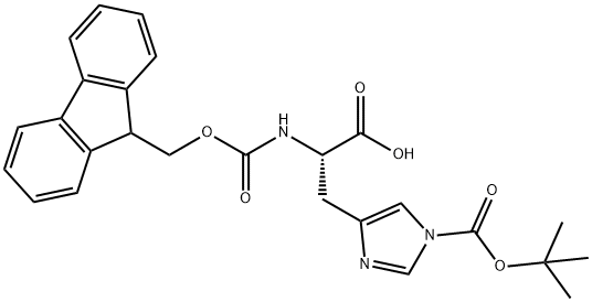 FMOC-BOC-組氨酸, 81379-52-4, 結(jié)構(gòu)式