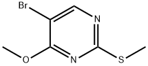 5-Bromo-4-methoxy-2-(methylthio)pyrimidine Struktur