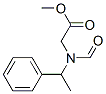 methyl N-formyl-N-(1-phenylethyl)glycinate Structure