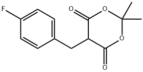 5-(4-Fluorobenzyl)-2,2-diMethyl-1,3dioxane-4,6-dione Struktur