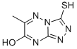 3-MERCAPTO-6-METHYL-[1,2,4]TRIAZOLO[4,3-B][1,2,4]TRIAZIN-7-OL Struktur