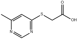 [(6-Methylpyrimidin-4-yl)thio]acetic acid Struktur
