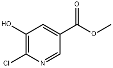 6-Chloro-5-hydroxy-nicotinic acid methyl ester Struktur