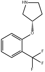 S-3-[2-(TRIFLUOROMETHYL)PHENOXY]PYRROLIDINE Struktur