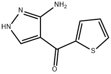 (3-氨基吡唑-4-基)(2-噻吩)甲酮 結(jié)構(gòu)式