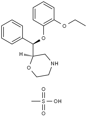 Reboxetine mesylate Struktur