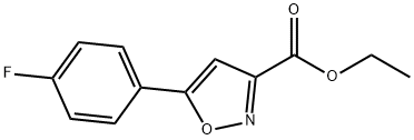3-(4-FLUORO-PHENYL)-ISOXAZOLE-5-CARBOXYLIC ACID ETHYL ESTER Structure