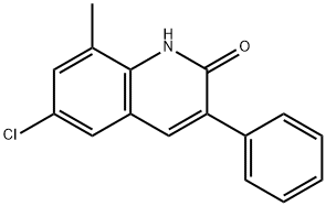 6-CHLORO-8-METHYL-3-PHENYL-2-QUINOLINOL, 1031928-31-0, 結(jié)構(gòu)式