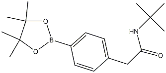 N-tert-Butyl-2-(4-(4,4,5,5-tetramethyl-1,3,2-dioxaborolan-2-yl)phenyl)acetamide Struktur