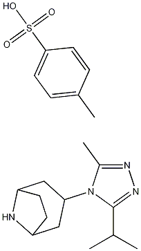 3-(3-異丙基-5-甲基-4H-1,2,4-三唑-4-基)-8-氮雜雙環(huán)[3.2.1]]辛烷對甲苯磺酸鹽, 423165-08-6, 結(jié)構(gòu)式