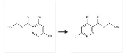 synthesis of Ethyl 4,6-dichloropyrridazine-3-carboxylate