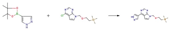 4-(1H-PYRAZOL-4-YL)-7-((2-(TRIMETHYLSILYL)ETHOXY)METHYL)-7H-PYRROLO[2,3-D]PYRIMIDINE