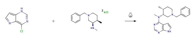 托法替布中間體N-甲基-N-((3R,4R)-4-甲基-1-芐基-3-哌啶基)-7H-吡咯并[2,3-D]嘧啶-4-胺的制備