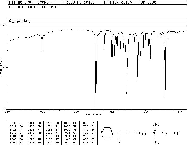 BENZOYLCHOLINE CHLORIDE(2964-09-2) <sup>13</sup>C NMR