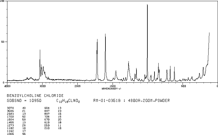BENZOYLCHOLINE CHLORIDE(2964-09-2) <sup>13</sup>C NMR