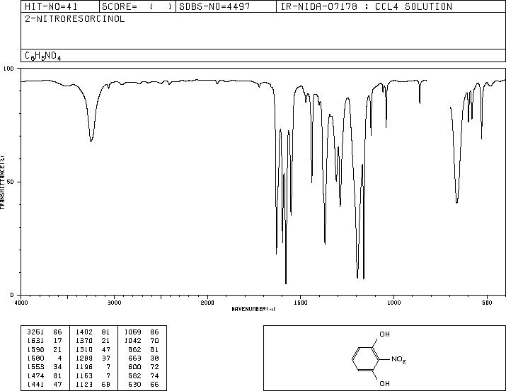 2-Nitroresorcinol(601-89-8) IR2