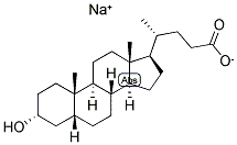 3ALPHA-HYDROXY-5BETA-CHOLAN-24-OIC ACID, NA Structure