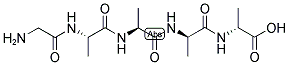 H-GLY-ALA-ALA-D-ALA-D-ALA-OH Structure