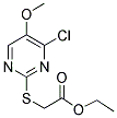 ETHYL 2-[(4-CHLORO-5-METHOXY-2-PYRIMIDINYL)SULFANYL]ACETATE Structure