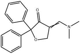 4-[(DIMETHYLAMINO)METHYLENE]-2,2-DIPHENYLDIHYDRO-3(2H)-FURANONE Struktur