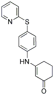 3-((4-(2-PYRIDYLTHIO)PHENYL)AMINO)CYCLOHEX-2-EN-1-ONE Structure