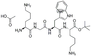 H-LYS-GLY-TRP-LYS-OTBU ACETATE SALT Structure