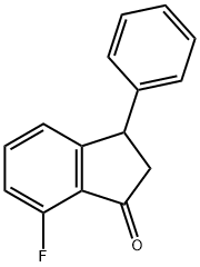 7-FLUORO-3-PHENYL-1-INDANONE Struktur