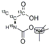 L-ALANINE-N-T-BOC (U-13C3; 15N) Struktur