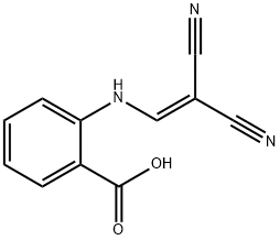 2-((2,2-DINITRILOVINYL)AMINO)BENZOIC ACID Structure