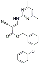 (3-PHENOXYPHENYL)METHYL 3-((4,6-DIMETHYLPYRIMIDIN-2-YL)AMINO)-2-NITRILOPROP-2-ENOATE