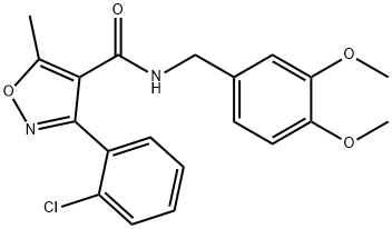 N-((3,4-DIMETHOXYPHENYL)METHYL)(3-(2-CHLOROPHENYL)-5-METHYLISOXAZOL-4-YL)FORMAMIDE|