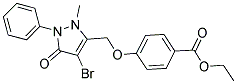 ETHYL 4-((4-BROMO-2-METHYL-5-OXO-1-PHENYL-3-PYRAZOLIN-3-YL)METHOXY)BENZOATE