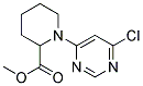 1-(6-Chloro-pyrimidin-4-yl)-piperidine-2-carboxylic acid methyl ester Struktur