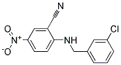 2-(3-Chloro-benzylamino)-5-nitro-benzonitrile Struktur