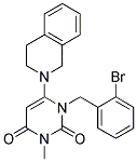 1-(2-BROMOBENZYL)-6-(3,4-DIHYDROISOQUINOLIN-2(1H)-YL)-3-METHYLPYRIMIDINE-2,4(1H,3H)-DIONE