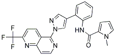 1-METHYL-N-(2-(1-[2-(TRIFLUOROMETHYL)-1,6-NAPHTHYRIDIN-5-YL]-1H-PYRAZOL-4-YL)PHENYL)-1H-PYRROLE-2-CARBOXAMIDE|
