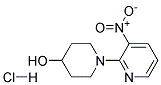 1-[3-NITROPYRIDIN-2-YL]PIPERIDINE-4-OL HYDROCHLORIDE Structure