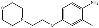 2-METHYL-4-[2-(4-MORPHOLINYL)ETHOXY]PHENYLAMINE Structure