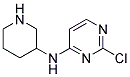 2-chloro-N-piperidin-3-ylpyrimidin-4-amine Struktur