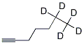 1-HEPTYNE-6,6,7,7,7-D5 Struktur