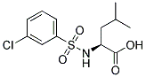 LEUCINE, N-[(3-CHLOROPHENYL)SULFONYL]- Struktur
