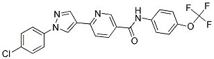 6-[1-(4-CHLOROPHENYL)-1H-PYRAZOL-4-YL]-N-[4-(TRIFLUOROMETHOXY)PHENYL]NICOTINAMIDE